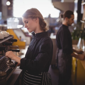 barista at coffee house