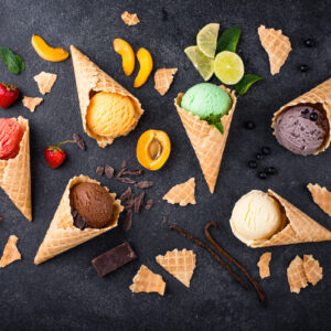 different taste of ice cream