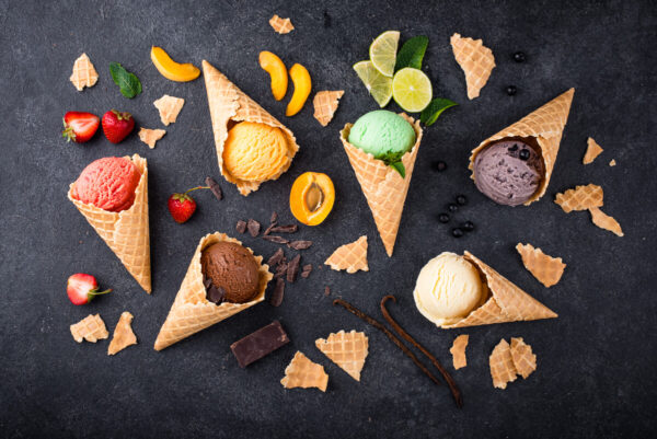 different taste of ice cream