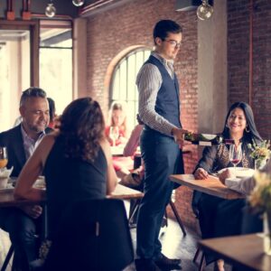 A Brick building restaurant and bar